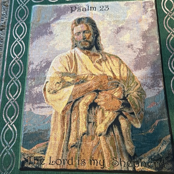 Caring Keepsake Psalm 23 - 🌿Tapestry/ Throw - 49x63. - 🌿 New condition - Picture 2 of 3